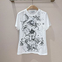 ディオール 偽物 メロセシア コットン Tシャツ 323T06A4400X0810