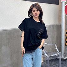 ディオール 偽物 ×サカイ ブラック オーバーサイズTシャツ 213J642A0554_C989