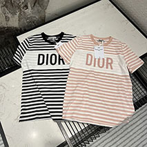 ディオール スーパーコピー Tシャツ パロディ 半袖 コットンジャージー ロゴ ディオリビエラ 2色 dew68742