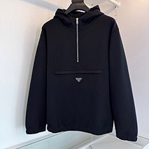 プラダ スーパーコピー オーバーサイズ パーカー フーディ ロゴ入り Kuy43868