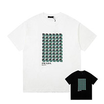 プラダ スーパーコピー プリンテッドコットンTシャツ pus40090