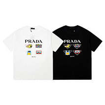 プラダ 偽物 プリンテッドコットンTシャツ puf48166