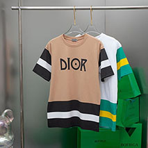 ディオール スーパーコピー 上質 シンプル ロゴ刺繍入り コットンジャージー Tシャツ 2色 dex57835