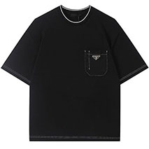 プラダ スーパーコピー コットンTシャツ 半袖 ロゴ puc37563