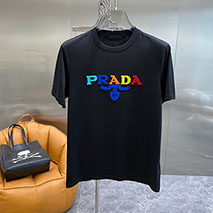 プラダ 偽物 ロゴ刺繍 Tシャツ puv93066