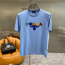 プラダ コピー ロゴ刺繍 Tシャツ put33599