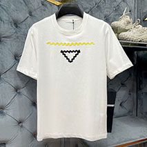 プラダ スーパーコピー Tシャツ コットン 半袖 82482新色☆希少 puf46353