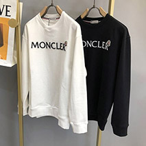 モンクレール スーパーコピー レタリングフロッキーロゴ コットンフリーススウェットシャツ 2色 mog93697
