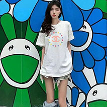 シャネル コピー Tシャツ コットン ホワイト 男女兼用 shs70778