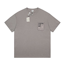ロエベ 偽物 Anagram ロゴ コットン Tシャツ 半袖 lod74197