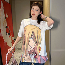ロエベ コピー ×ジブリ ハウルの動く城 Tシャツ パロディ コットン loi24822