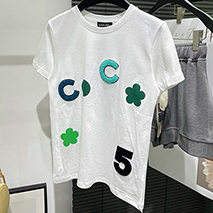 シャネル スーパーコピー Tシャツ コットン ロゴ sht10191