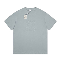ロエベ スーパーコピー Anagram ロゴ コットン Tシャツ 半袖 loy39095