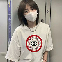 シャネル スーパーコピー Tシャツ 半袖 コットン ロゴ ホワイト sho02448