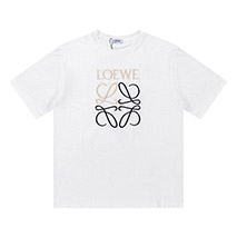 ロエベ 偽物 グリッチ アナグラム Tシャツ コットン lot34381