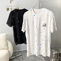 ロエベ 偽物 プリント クロップド T シャツ lou45765