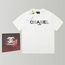シャネル 偽物 コットン ロゴTシャツ shf80120