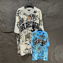 バレンシアガ スーパーコピー Skater Tシャツ オーバーサイズ ヴィンテージ 2色 bab63357