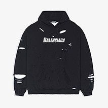 バレンシアガ スーパーコピー パーカー CAPS DESTROYED フリースフーディー 659403TKVB4661