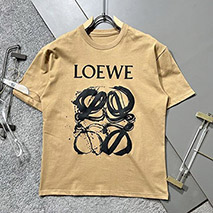 ロエベ スーパーコピー アナグラムバイカラーコットンTシャツ loh13059