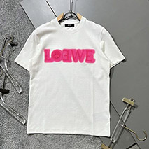 ロエベ 偽物 アナグラムバイカラーコットンTシャツ loj33676