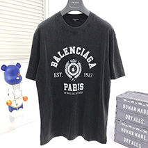 バレンシアガ コピー カレッジ 1917 コットン Tシャツ 半袖 bav45954