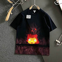 ロエベ コピー × ハウルの動く城 コットン Tシャツ SB44Y22X06