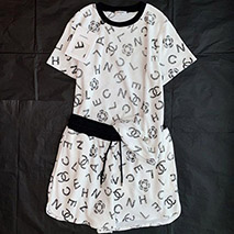 シャネル コピー ロゴ Tシャツ＆ ショーツ 上下セット shz83729