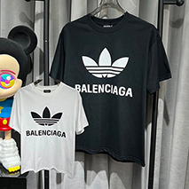 バレンシアガ スーパーコピー アディダス オーバーサイズ Tシャツ 2色 bal86059