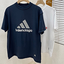 バレンシアガ スーパーコピー アディダス オーバーサイズ Tシャツ 2色 731769TNVA69065