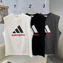 バレンシアガ スーパーコピー X アディダス ロゴ Tシャツ ベスト 3色 bad01214