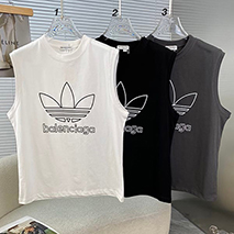 バレンシアガ 偽物 X アディダス ロゴ Tシャツ ベスト 3色 bax58549