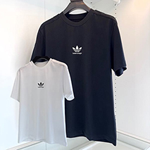 バレンシアガ 偽物 アディダス オーバーサイズTシャツ 2色 baj13203
