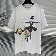 ロエベ スーパーコピー カルシファー Tシャツ クルーネック lop49986