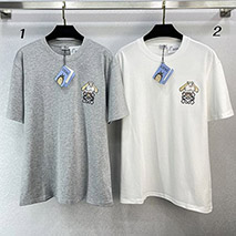 ロエベ スーパーコピー ヒン アナグラム Tシャツ クルーネック 2色 loz53590
