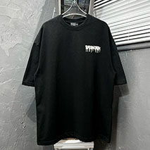 バレンシアガ コピー ロゴ入りコットンTシャツ bar71153