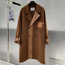 ロエベ スーパーコピー アナグラム バイカラー ブレスト コート lor44136