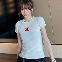 シャネル スーパーコピー トップス ロゴTシャツ shh33244