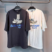 バレンシアガ コピー ロゴ Tシャツ ユニセックス 2色 baa00405