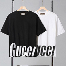 バレンシアガ スーパーコピー グッチ コラボ ロゴ Tシャツ bar12462