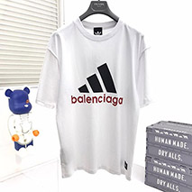 バレンシアガ 偽物 ×アディダス Tシャツ オーバーサイズ bat06558