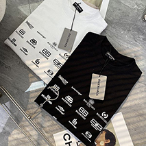 バレンシアガ スーパーコピー ロゴ オーバーサイズ Tシャツ 半袖 2色 baq50186
