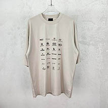 バレンシアガ 偽物 ARCHIVES LOGOS Tシャツ オーバーサイズ 2色 712398TNVQ79784