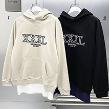 バレンシアガ コピー XXXL ロゴ フリース フーディ コットン 2色 baj68857