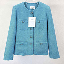 シャネル コピー ツイード ジャケット ブルー shz78173