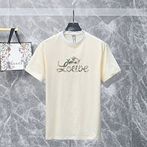 ロエベ コピー アナグラムバイカラーコットンTシャツ H928Y22X03