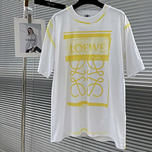 ロエベ スーパーコピー アナグラム フォト Tシャツ ロゴ大☆ H526Y22X7