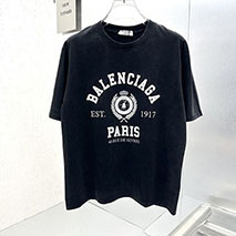 バレンシアガ コピー クラウン ロゴ プリント Tシャツ bah90125