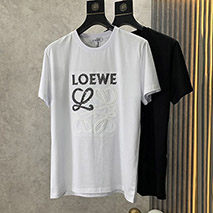 ロエベ スーパーコピー プリントコットンジャージーTシャツ 2色 low40595
