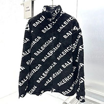 バレンシアガ スーパーコピー ALLOVER LOGO ソフトジャケット ブラック bak18685